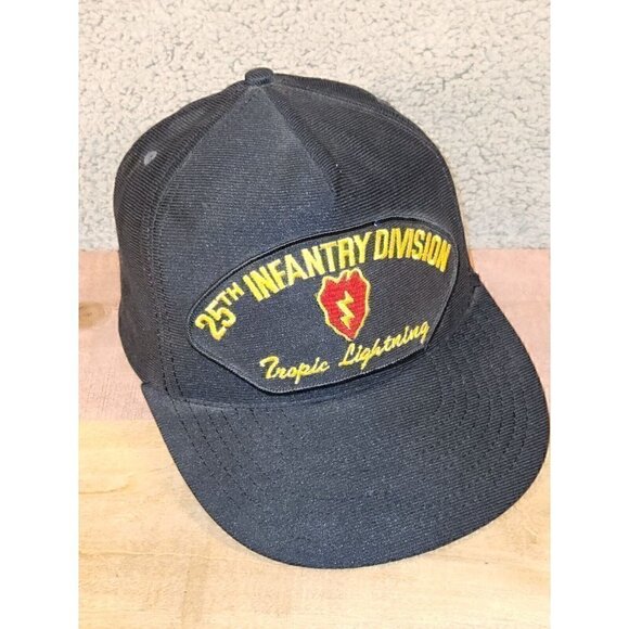 Vintage US Army 25th Infantry Division Tropic Lightning Ball Hat Made in USA - Picture 2 of 7